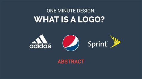 One Minute Design What Is A Logo Youtube