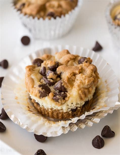 Chocolate Chip Cookie Cheesecake Cups I Wash You Dry