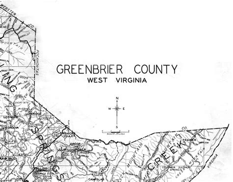 District Maps Of Greenbrier County West Virginia