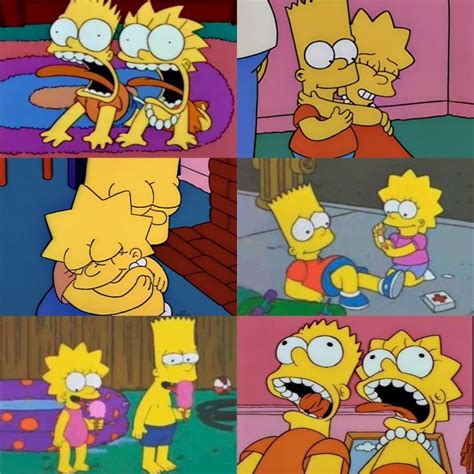 Bart And Lisa Simpsons Siblings Personajes De Los Simpsons Dibujos