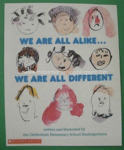 We Are All Alikewe Are All Different Child Drawn Images Fill The