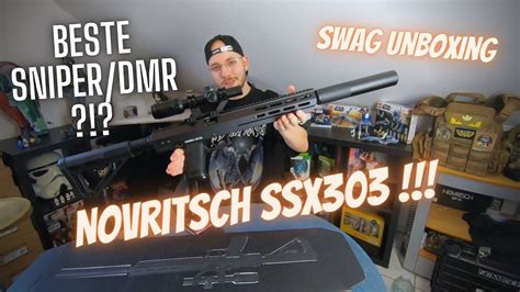 Die Beste Airsoft Sniperdmr Novritsch Ssx303 Swag Unboxing