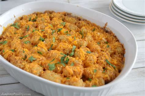 Easy Cowboy Casserole With Tater Tots Amiras Pantry