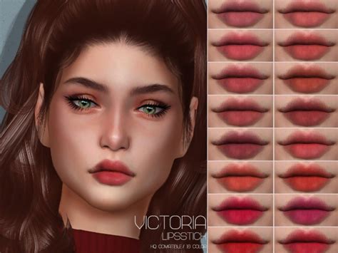 Lmcs Victoria Lipstick Hq By Lisaminicatsims At Tsr Sims 4 Updates