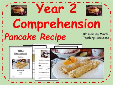 Pancake Recipe Comprehension Pancake Day Year 2 Teaching