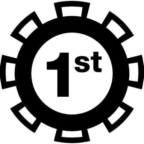 First Place Award Badge Symbol Free Icons