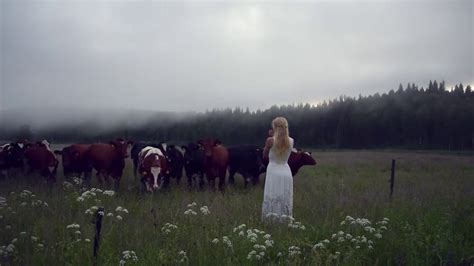 Beautiful Swedish Farm Girl Sings To Her Cows As The Herding Call They Flock To Her Wouldn T