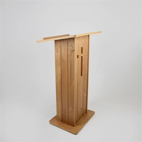 Traditional Wooden Church Lectern Lectern Wooden Natural Wood Finish