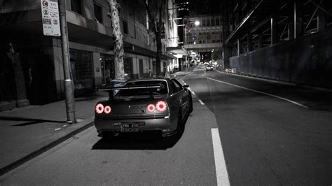 The picture was taken by me inside 'forza horizon 3'. 73+ Nissan Skyline GTR R34