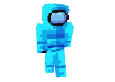 Among Us Blue Crewmate Skin For Minecraft Minecraft Skins Minecraft