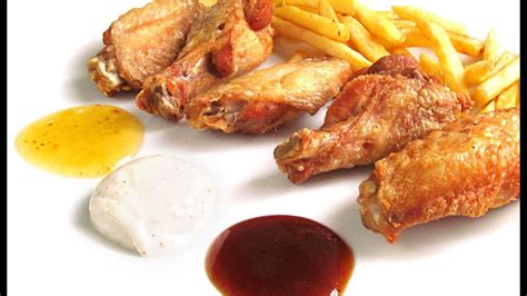 El aderezo para marinar estas. Alitas de pollo fritas - YouTube