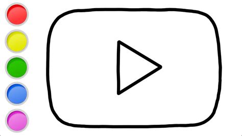 Youtube Coloring Page Youtube Logo Coloring Page