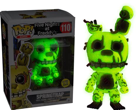 Funko Pop Action Figure Five Nights At Freddys Springtrap Glow In