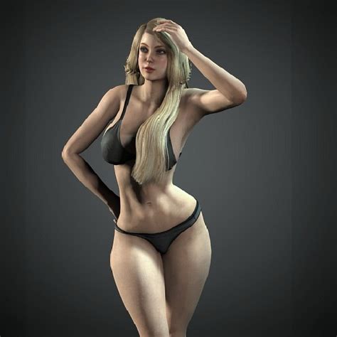 Bikini Woman Model TurboSquid 1754565