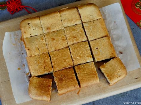 Baked Sticky Rice Cake With Red Bean Paste 红豆烤年糕