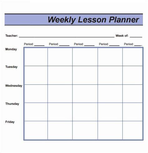 Lesson Plan Template Daily