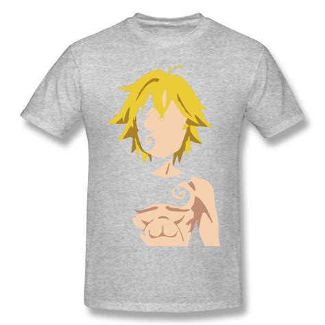 Seven Deadly Sins T Shirt Meliodas T Shirt Short Sleeve 100 Cotton Tee