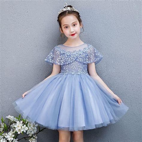 2021 New Childrens Wear Princess Dress Little Girls Summer Pengs Yarn