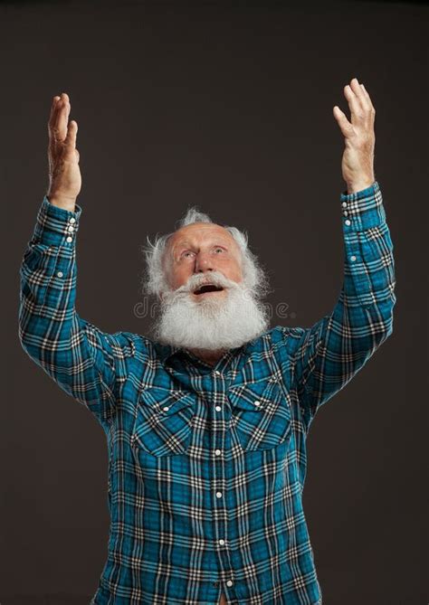 old man with a long beard with big smile stock image image of good humor 44492107