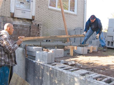For block foundations, effective perimeter drainage is critical to