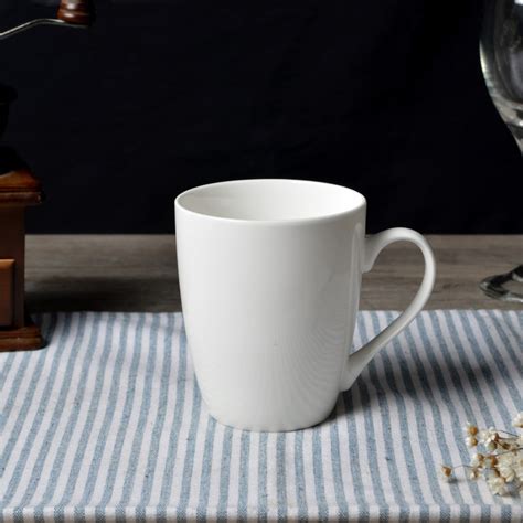 380ml Mug 48pcs Wholesale Ceramic Solid White Coffee Mugs And Cups