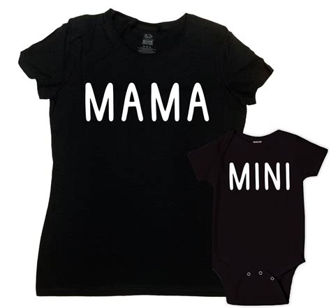 Mama And Mini Shirt Mother Daughter T For First Time Mom Etsy Canada Adulting Shirts