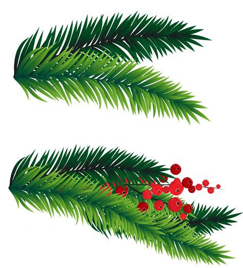 Christmas Tree Branch Png Png Image Collection