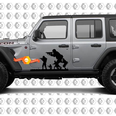 Band Of Brothers Us Army Vinyl Decals For Jeep Wrangler Jeep Wrangler