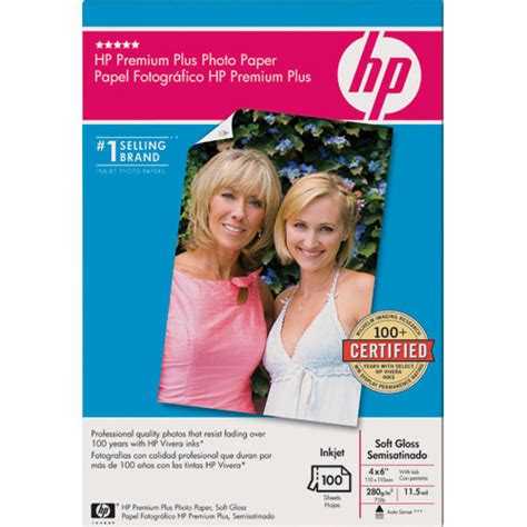 Hp Q6564a Premium Plus Soft Gloss Photo Paper 4x6 Q6564a