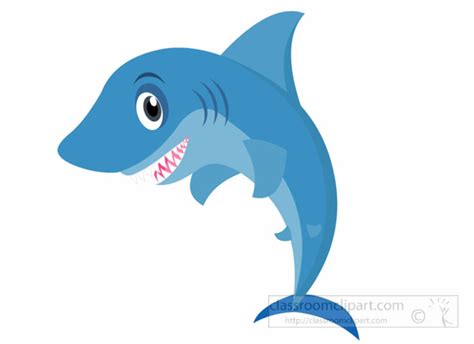 Shark Clipart Clipart Cartoon Style Shark With Large