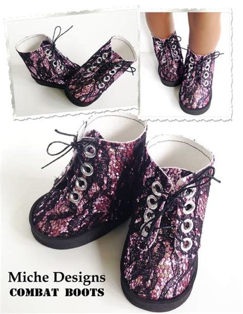 More knitting patterns can be found on her knitting for sheena page. Combat Boots 18 inch Doll Shoes PDF Pattern Download ...
