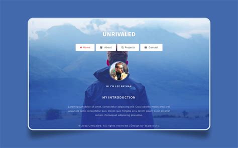 Unrivaled Personal Website Template W3layouts