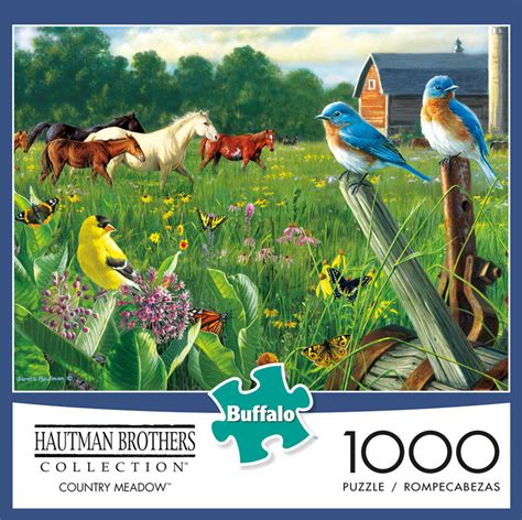 Country Meadow Puzzle 1000 Pieces Buffalo Games