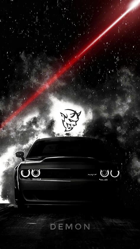 Dodge Demon Black Carros Challenger Devil Dodgechallenger Muscle Srt Hd Mobile Wallpaper