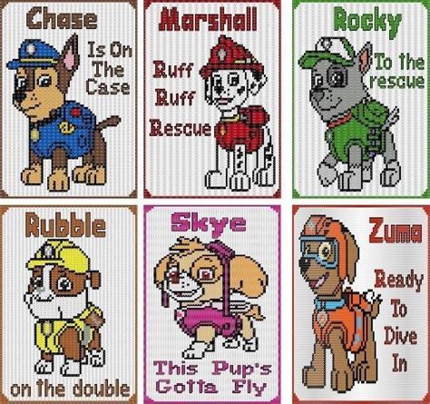 Browse and download free cross stitch patterns. De 9 bedste billeder fra Paw Patrol på Pinterest | Pixel ...