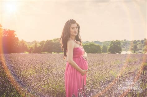 Lavender Fields Maternity Shoot Female Maternity Photographer