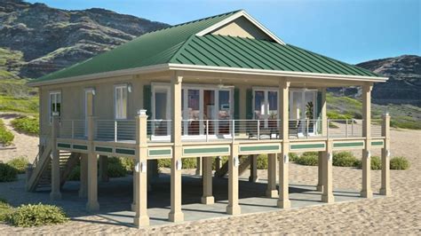 May you like beach house plans on piers. Clearview 1600P - 1600 sq ft on piers : Beach House Plans by Beach Cat Homes | Small beach house ...