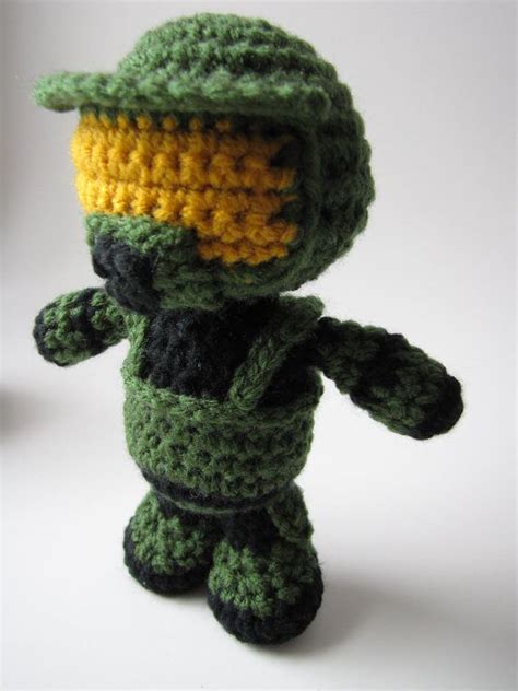 Master Chief Crochet Amigurumi Halo Doll Plushie Toy Crochet