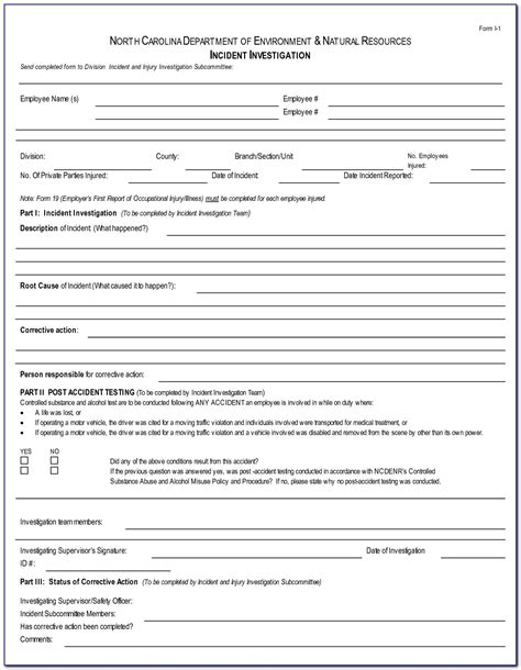 Incident Investigation Form Fill Out And Sign Printable Pdf Template Images