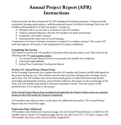 10 Project Report Templates Download For Free Sample Templates In