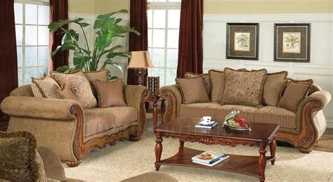 Furniture Durable Chenille Sofa Traditional Brown Chenille Sofa