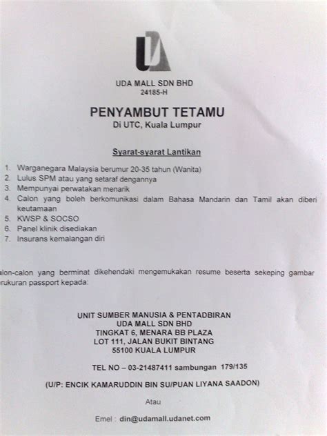 Peluang kerja kosong @ mydin terminal 2 seremban. Kerja Kosong di UTC - JIWAROSAK.COM