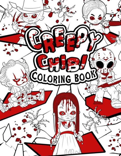 Creepy Chibi Coloring Book A Stunning Coloring Book With Many
