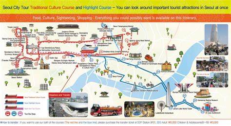 Moons Seoul Travel Guide Seoul City Tour Bus Route Map Images And Photos Finder