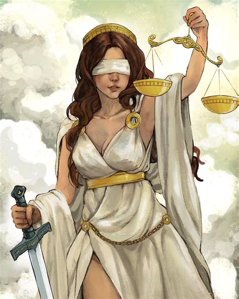 Adechint Illustration On Instagram Greek Mythology Themis Themis Was A Titan Goddess Of