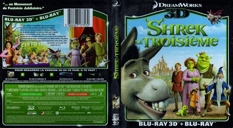 Jaquette Dvd De Shrek 3 3d Blu Ray Cinéma Passion