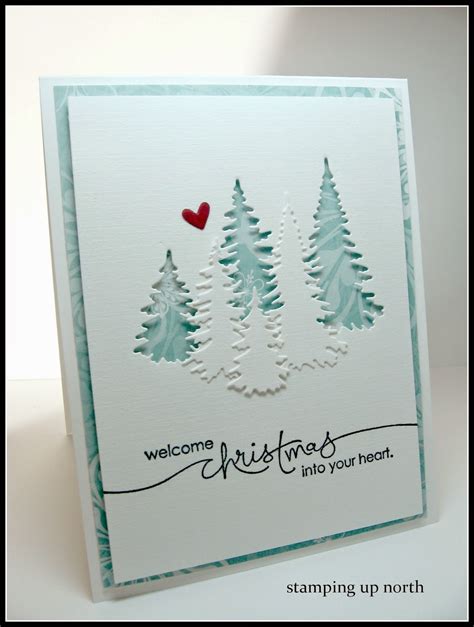 Matte will make your christmas cards look slightly more finished and professional, while glossy looks more rustic and homemade. stamping up north with laurie: Welcome Christmas...