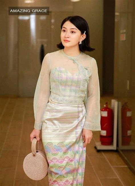 Wutt Hmone Shwe Yi Myanmar Dress Design Myanmar Traditional Dress