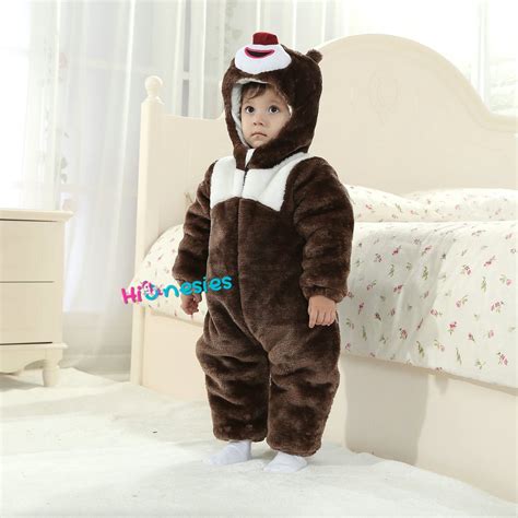 Briar Bear Onesie For Baby And Toddler Animal Kigurumi Pajama Party Costumes