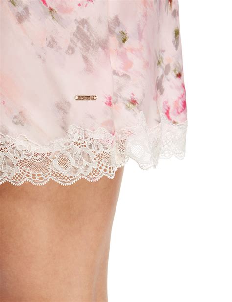 Marks And Spencer Rosie For Autograph Blur Floral Satin Nightwear